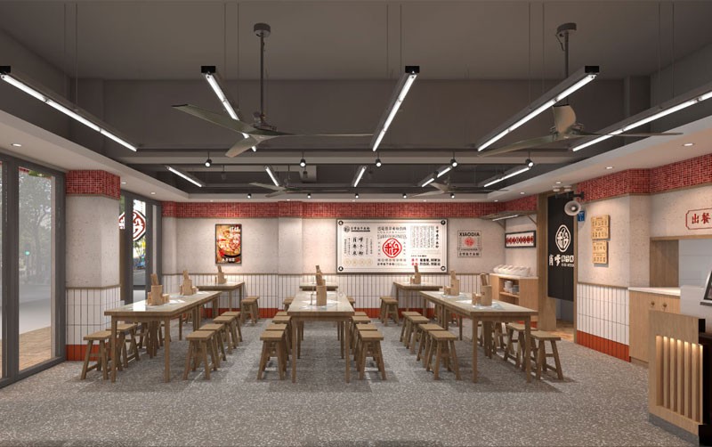 郑州快餐小吃店装修费用：设计工期材料选择报价参考