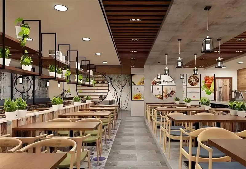 郑州连锁餐饮店装修设计,品牌标准化门店装修方案