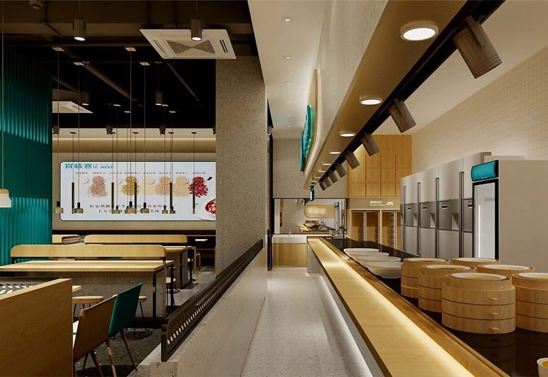 郑州大学城餐饮店装修,高校周边餐饮空间装修设计
